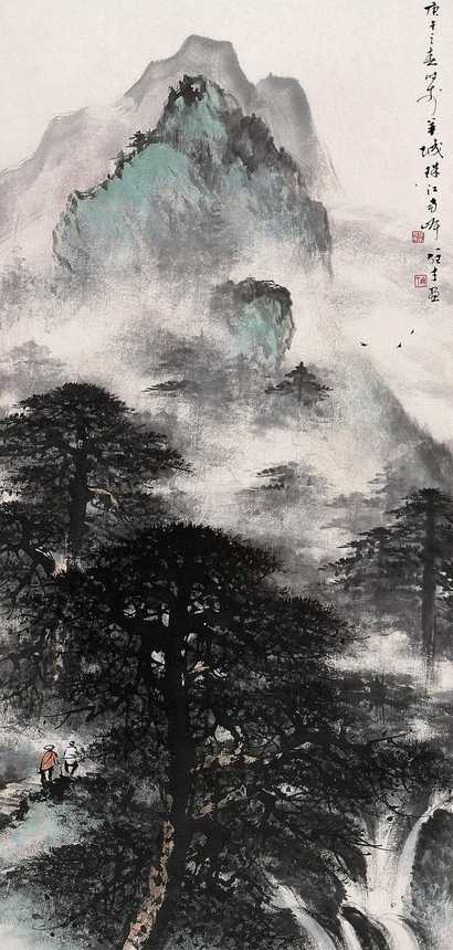 黎雄才 山水 立轴